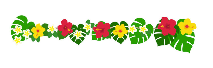 ハイビスカスの線状の飾り © oringo