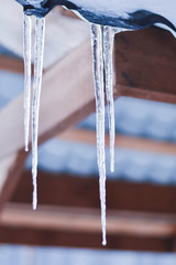 icicles on a roof