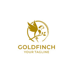 goldfinch logo vector design template