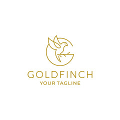 goldfinch logo vector design template