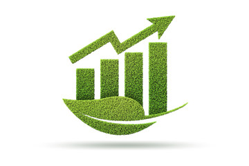 Green and ecology economy growth - obrazy, fototapety, plakaty