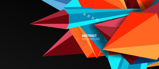 Trendy simple triangle abstract background, dynamic motion concept. Vector Illustration For Wallpaper, Banner, Background, Card, Book Illustration, landing page