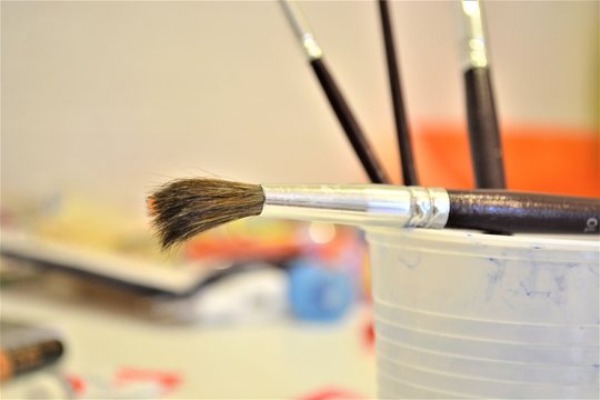 pennelli per pitturare quadri e disegni