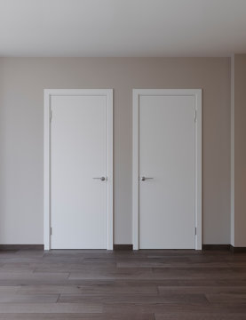 two doors in the wall, minimal interior concept, elements