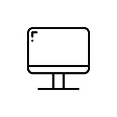 monitor line icon