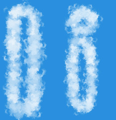 Cloud letters Clouds Clipart, Cloud alphabats png