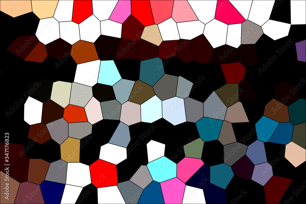 Poster mosaic abstract background and pattern design