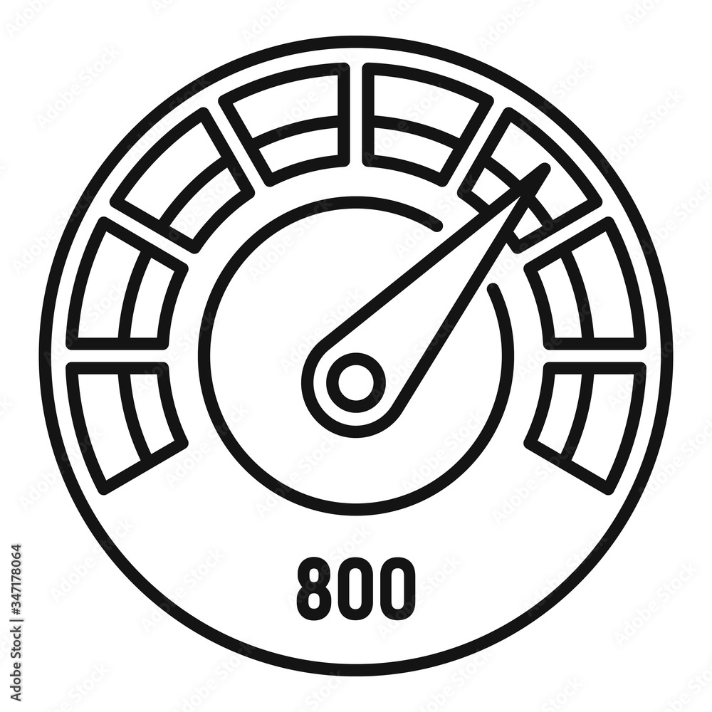Poster benchmark level icon. outline benchmark level vector icon for web design isolated on white backgroun