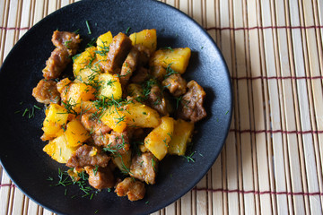 Fragrant roast with potatoes in the oven