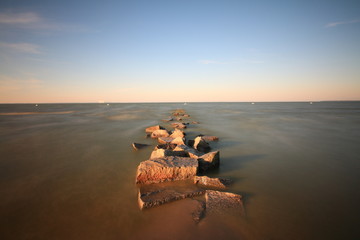 Obraz premium sunset on the sea