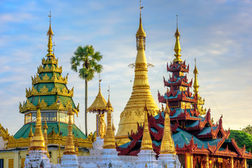 Shwedagon Pagoda in Yangon, Myanmar