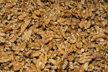 Nuts for sale at the market. Healthy eating concept. Salty snack