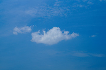 Fototapeta na wymiar cloud in the blue sky