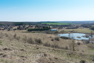 view of a cottage settlement in the Nizhny Novgorod region