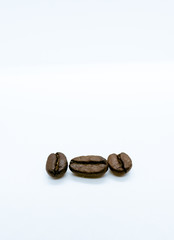 coffee beans isolated on white background