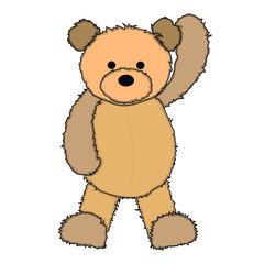 Soft teddy bear. kids toy. plush toy