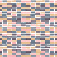 Geometric brick rectangle tile shapes. Vector repeat. Great for home decor, wrapping, scrapbooking, wallpaper, gift, kids, apparel. 