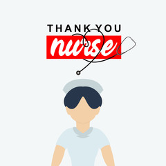 International Nurse Day Design Vector Illustration. Thank You Nurse