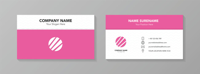 Business card design with modern icons. Vector