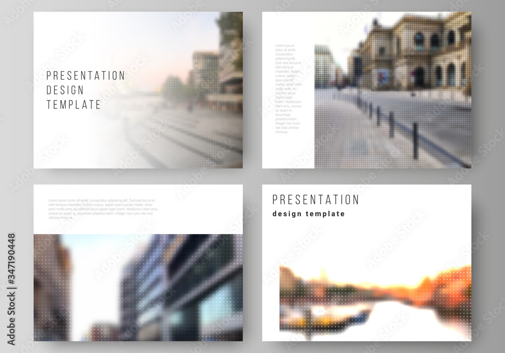 Poster vector layout of the presentation slides design business templates, multipurpose template for presen