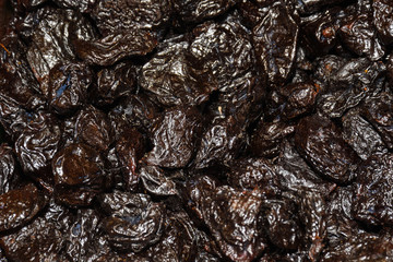 Counter with various dried fruits on the Grand Bazaar in Istanbul, Turkey