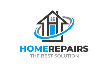 Creative Home repair Concept Logo Design