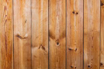 Old wood plank texture background. Close up of wall made of wooden planks. Old brown wooden wall background texture close up. Soft wood surface as background