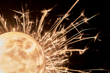 sparklers from sparkler and crystal ball