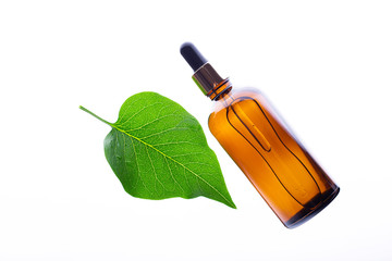 Brown Bottle of Organic Natural Body Oil