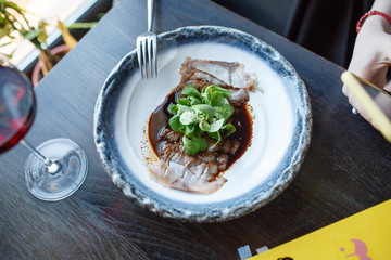 salad with fresh vegetables