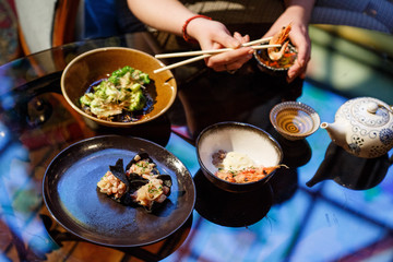 chinese food on the table