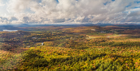 View from Mount Baker Peak near Saranac Lake - Adirondack - New York