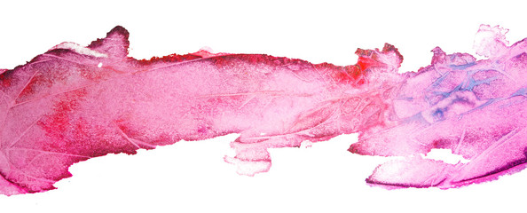 pink blot strip of watercolor