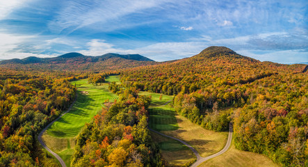 Jay Peak Resort Golf Club in Vermont in Autumn