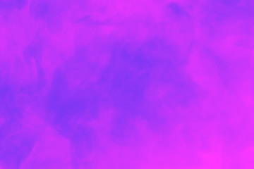 Abstract colorful smoke background. Neon pink and blue texture of smoke. 