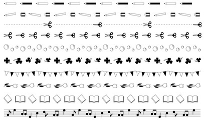 学校　飾り線　1色