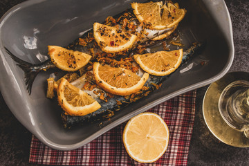 marinated the fish in orange