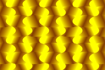 abstract golden background with stars, abstract gold color 3d emboss shape pattern background template vector