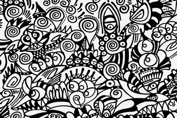 Black and white pattern on white background, abstract design