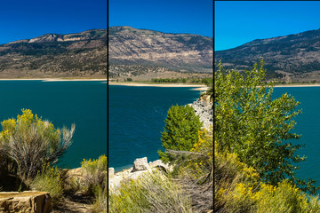 Beautiful reservoir of the Joe's Valley in Utah, USA