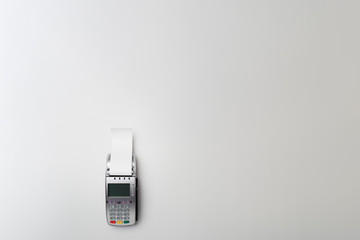 Credit Card Reader On White Background