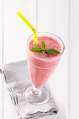 Strawberry milkshake or smoothie