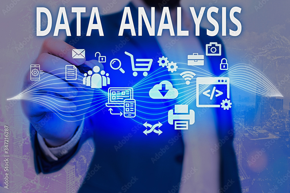 Poster word writing text data analysis. business photo showcasing translate numbers to analytical conclusio