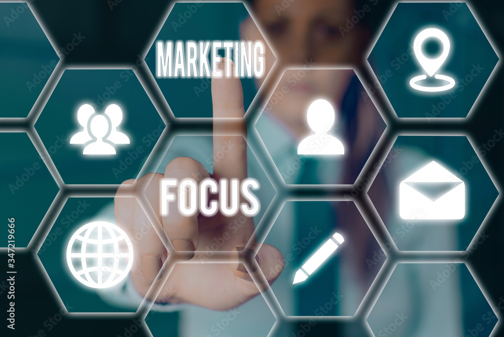 Poster conceptual hand writing showing marketing focus. concept meaning understanding your customers and th