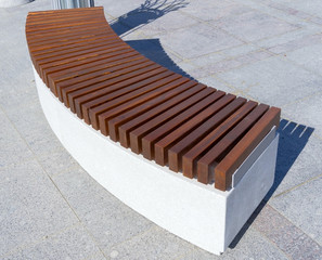 Obraz na płótnie Canvas Wooden bench in the park