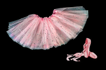 tutu and ballet slippers roses © linohoracio