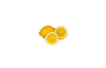 
Lemon Sliced  isolated on white background