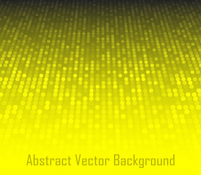 Perspective Abstract Yellow Technology Background. Grey Texture Background. Two Dimensional Surface. Vector Space Illustration.