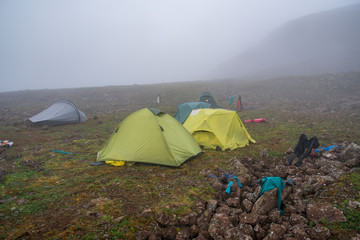 Travel to the Putorana plateau in Siberia in Russia in the summer