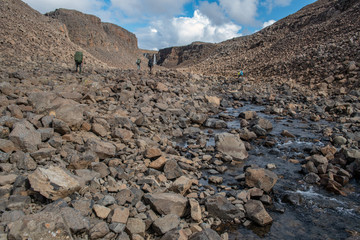 Travel to the Putorana plateau in Siberia in Russia in the summer